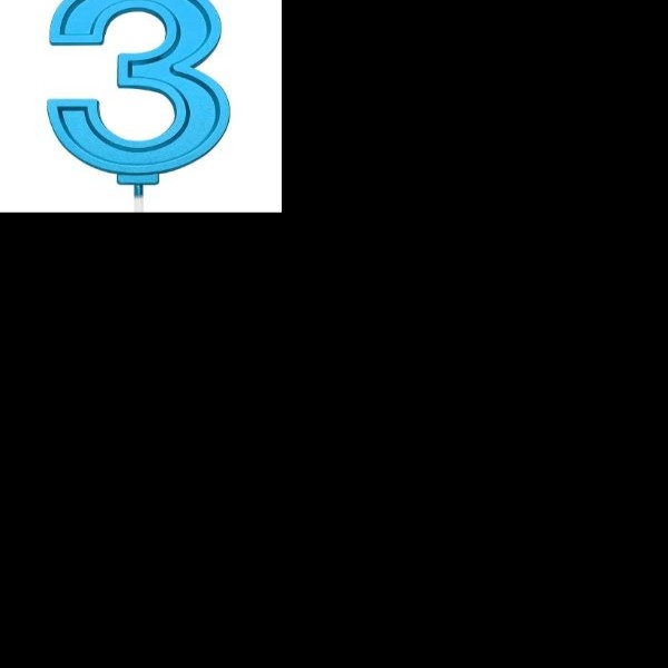 VELA NUMERO 3 PARTY AZUL E12